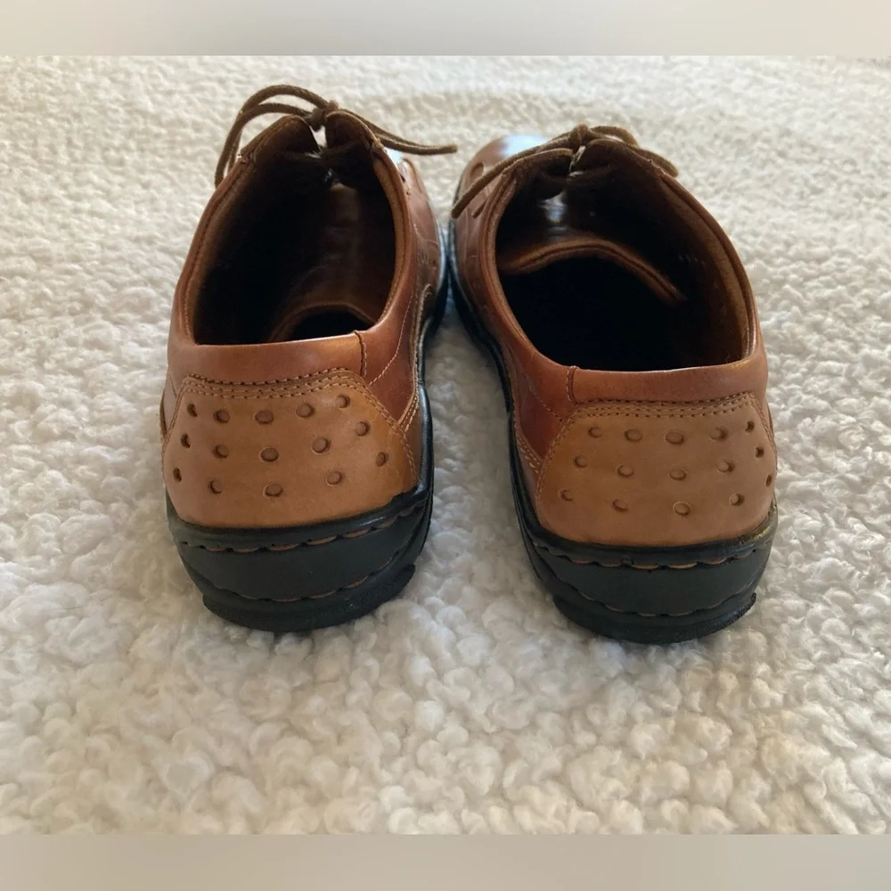 NWT Josef Seibel harmony Oxford two tone tan & brown leather shoes, size 42